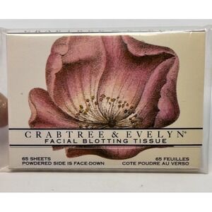 Crabtree & Evelyn Facial Oil Blotting Tissue Powdered 65 Silken Sheets‎ Vintage